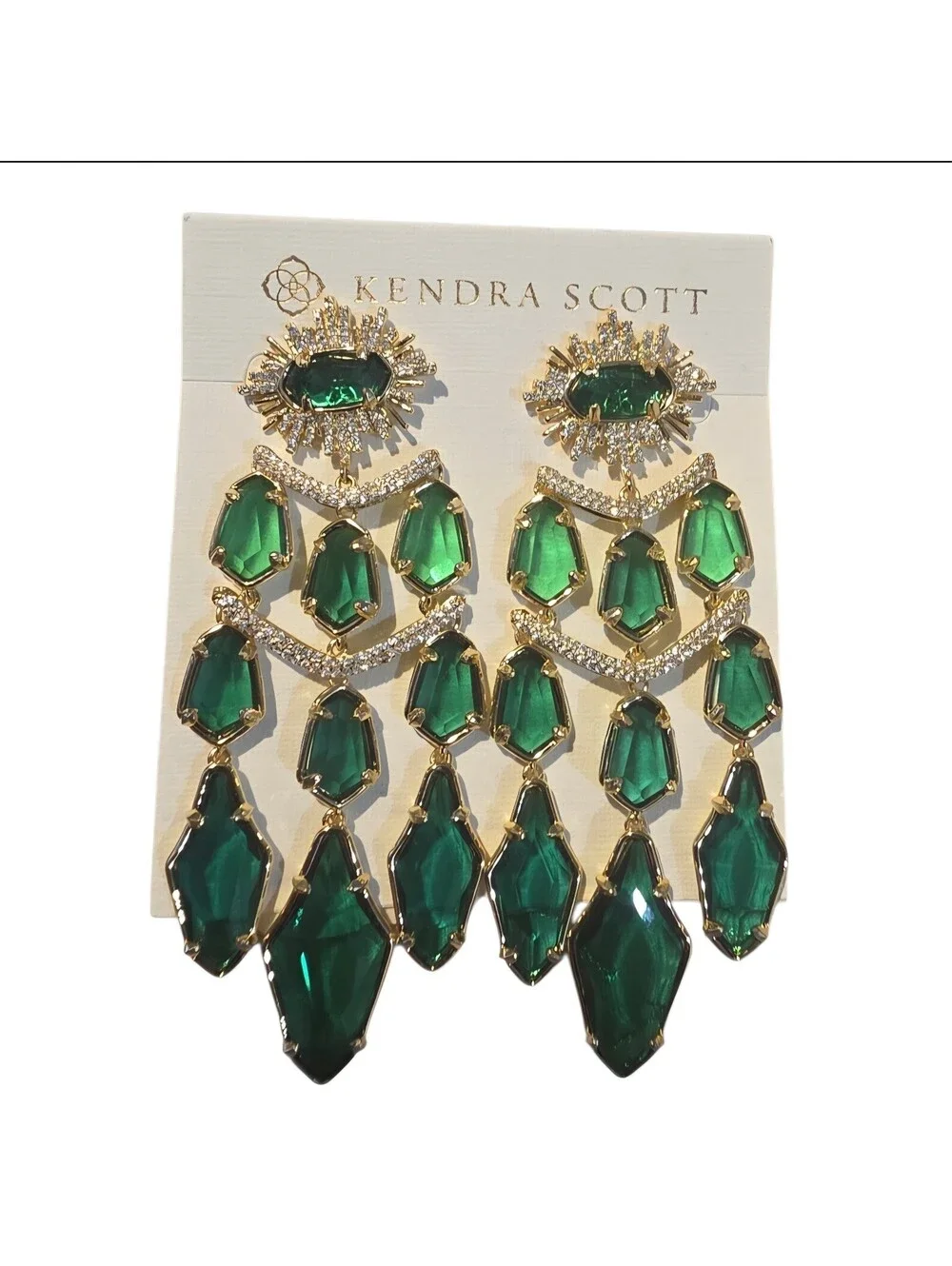 Kendra Scott Alexandria Gold Statement Earrings